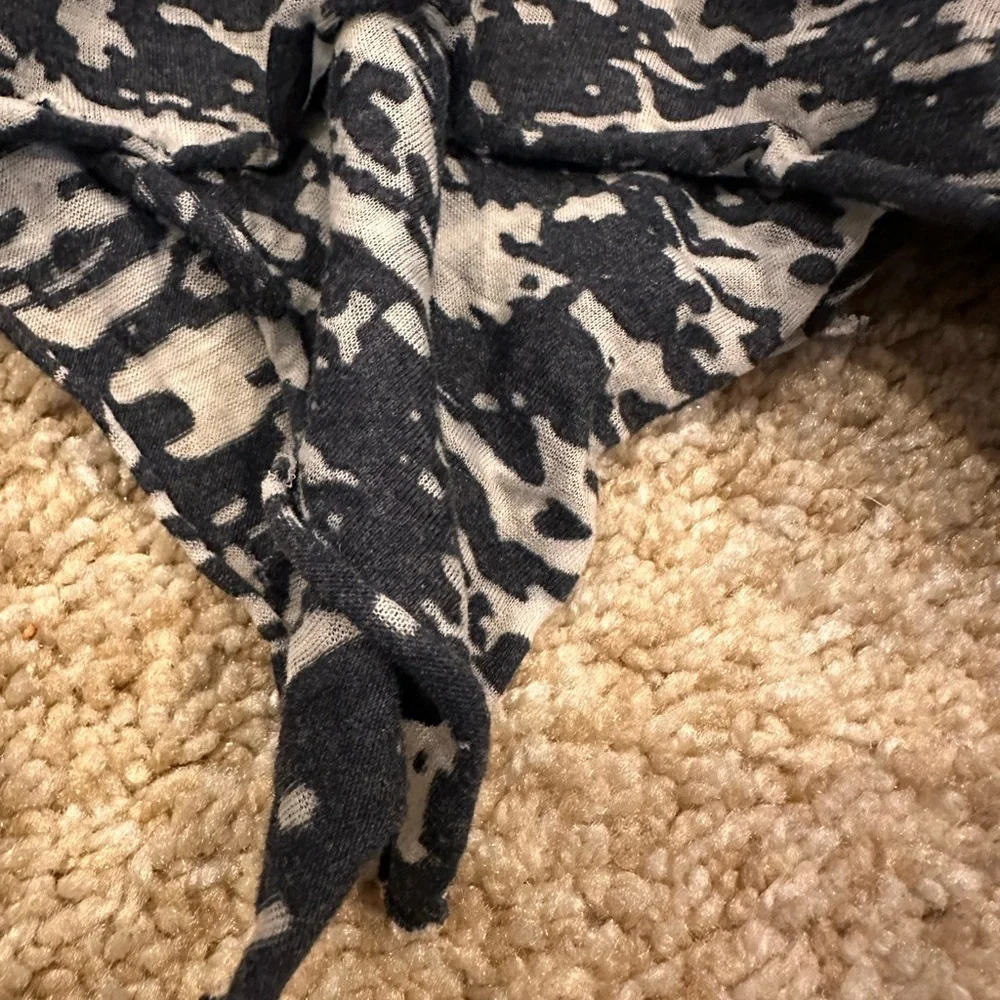 *Vintage* Denny’s!  Zinnias Navy Blue Dress - Picture 2 of 11